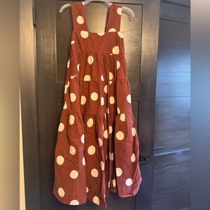 Polka Dot Helena Smocked Tier Midi Dress